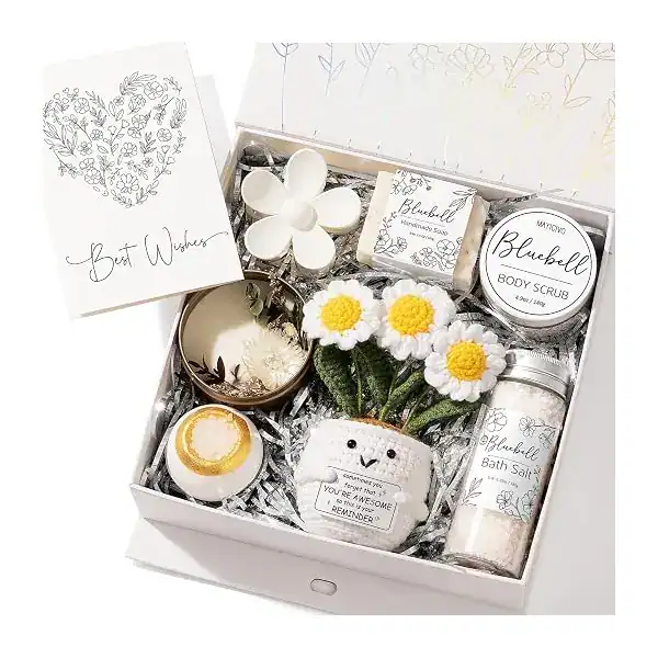 Kit de spa MAYICIVO para mulheres em cesta completa