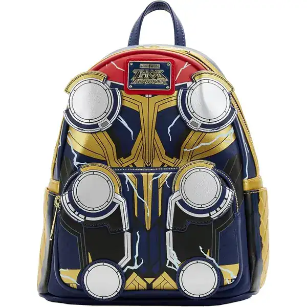 Mini mochila Marvel do Thor com aplicações do capacete alado