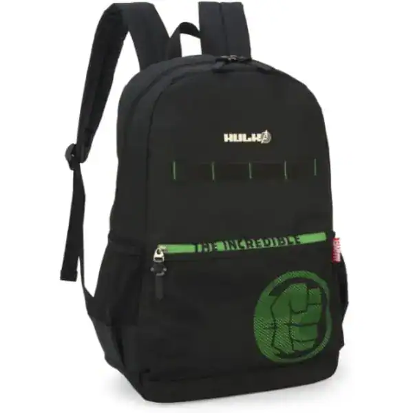 Mochila Escolar Hulk Preto e Verde — Avengers, Up4You