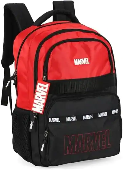 Mochila escolar Luxcel Avengers vermelha — presente dos Vingadores