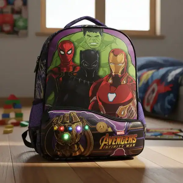 Mochila de costas Avengers Xeryus — tema Thanos — presente dos Vingadores
