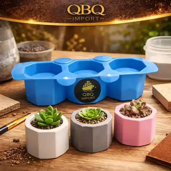 Molde de Silicone 3 Cavidades Hexagonal