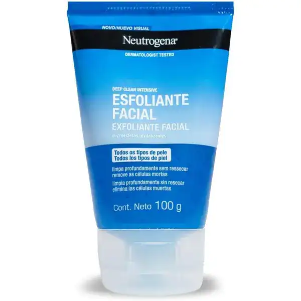 Neutrogena — Gel Esfoliante Facial Deep Clean — guia de presentes para quem cuida da pele da Presendicas