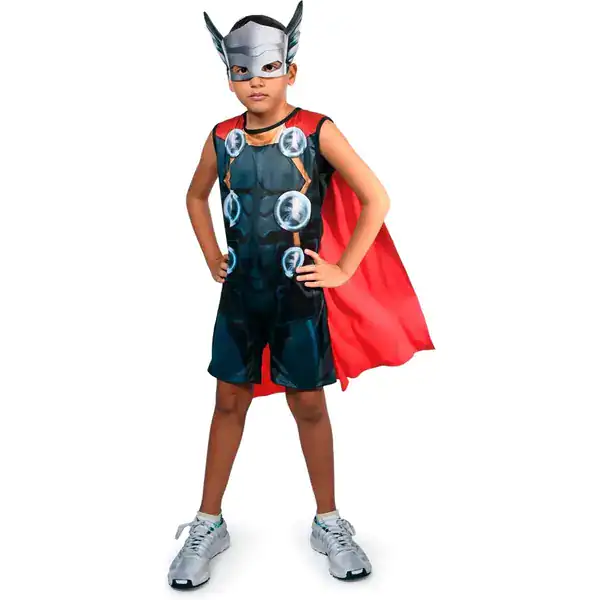 Fantasia infantil do Thor da marca nacional Novabrink linha Super Magia