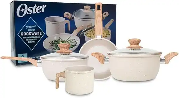 Oster — jogo de panelas com leiteira — presente para quem gosta de cozinhar