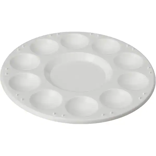 Paleta para pintura da marca Keramik em cerâmica esmaltada