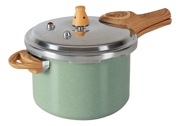 Panela de pressão Brinox antiaderente Verde Botanika — presente para quem gosta de cozinhar