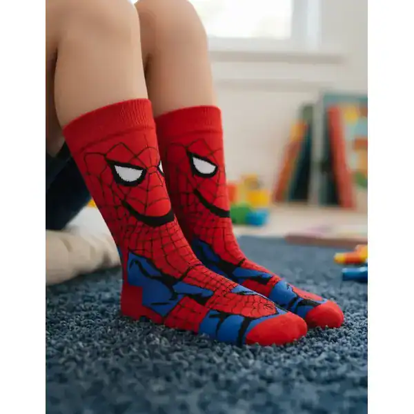 Par de Meias do Homem-Aranha