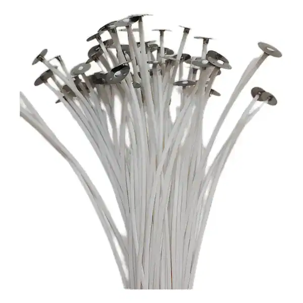 Pavio 100% Algodão Artesanal 21 cm Grosso B2040 — 50 un