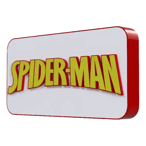 Placa Decorativa Spider-Man 3D — Mesa e Parede