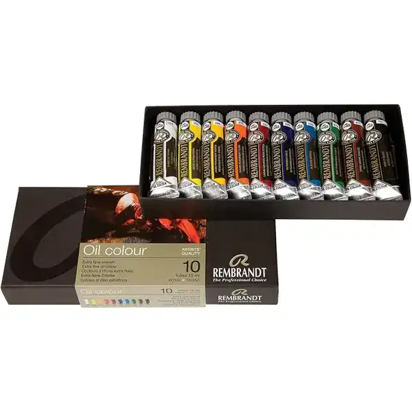 Conjunto básico de tintas Rembrandt em tubos
