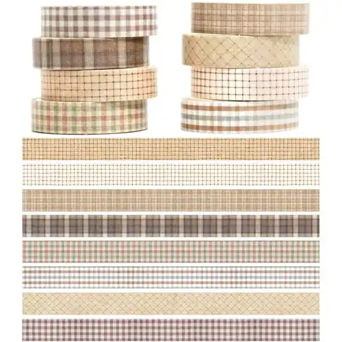 Rolos de fita Washi, fita adesiva decorativa vintage