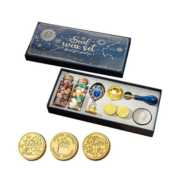 Selo De Cera Kit Completo Com 2 Carimbos