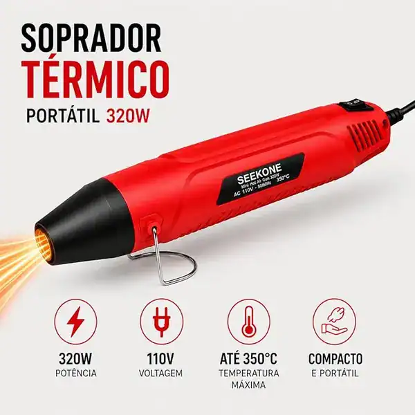 Soprador Térmico Pistola de Ar Quente para Resina