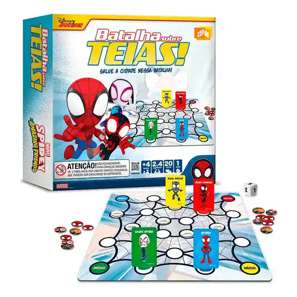 Spidey Batalha Sobre Teias — Jogo de Tabuleiro Copag