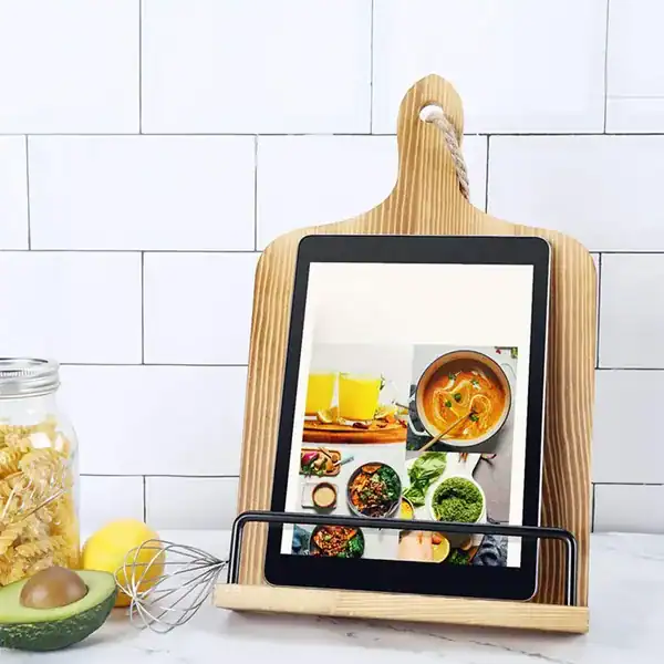 Suporte de livro de receitas para cozinha — presente para quem gosta de cozinhar
