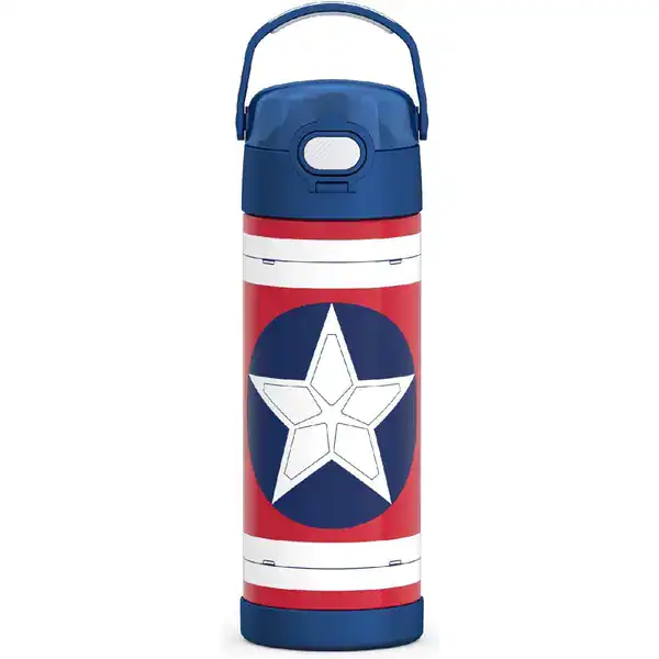 Garrafa térmica Thermos Funtainer com estampa do filme Capitão América: Admirável Mundo Novo