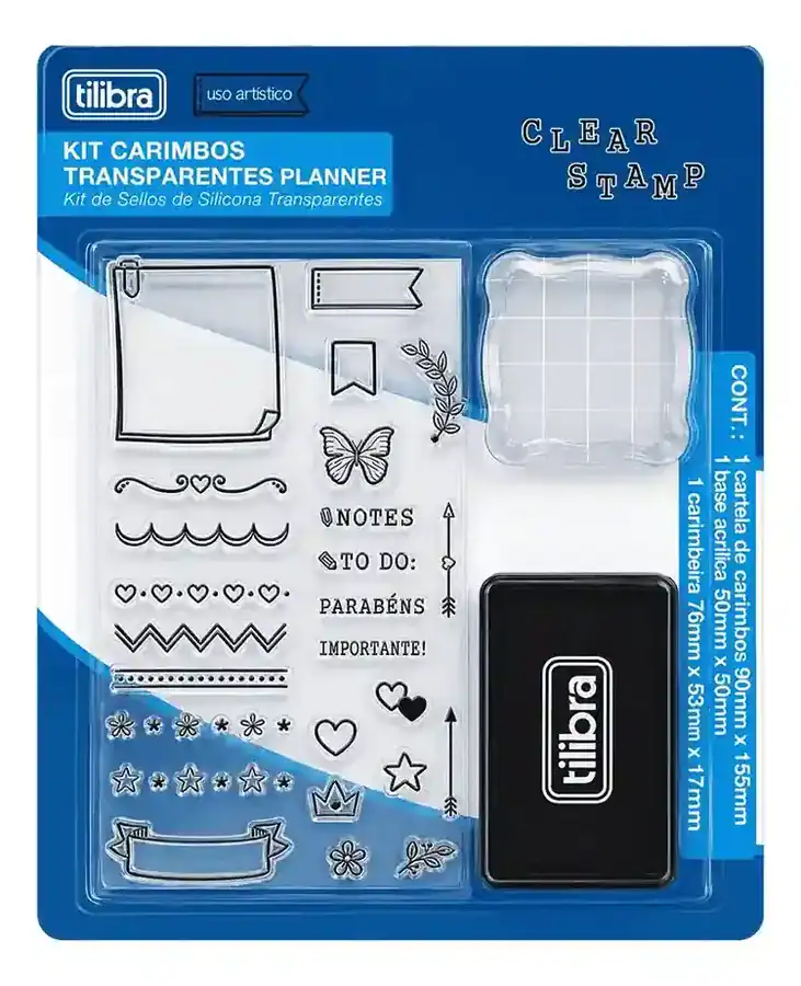 Tilibra — Kit Clear Stamp Planner