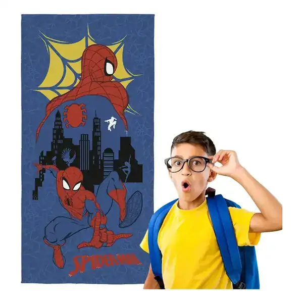 Toalha de Banho Infantil Homem-Aranha