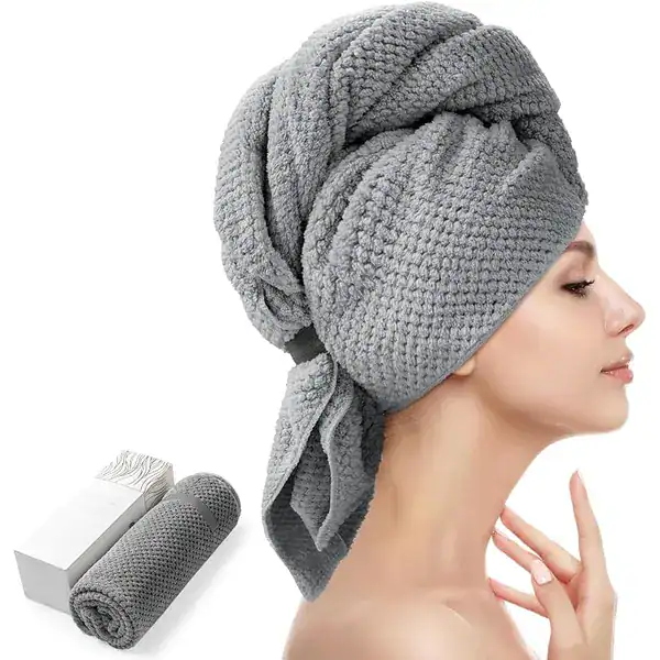 YFONG Toalha de Cabelo de Microfibra — guia de presentes para quem cuida do cabelo da Presendicas