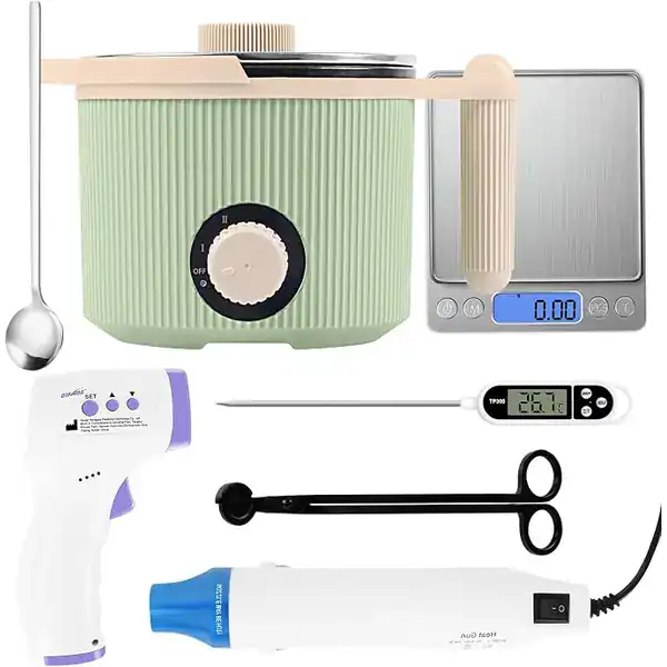 TOAUTO Kit de Fabricação de Velas com Pote Eletrônico de 1,3 kg
