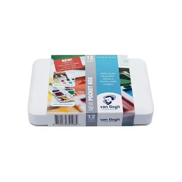Estojo Van Gogh Pocket Box de aquarela com 12 pastilhas