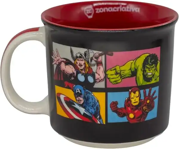 Caneca Tom Vingadores — Marvel — presente dos Vingadores
