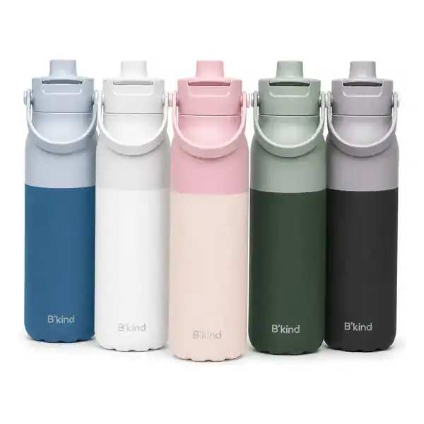 Garrafa térmica inox isolada a vácuo — Bkind — presente para quem gosta de viajar