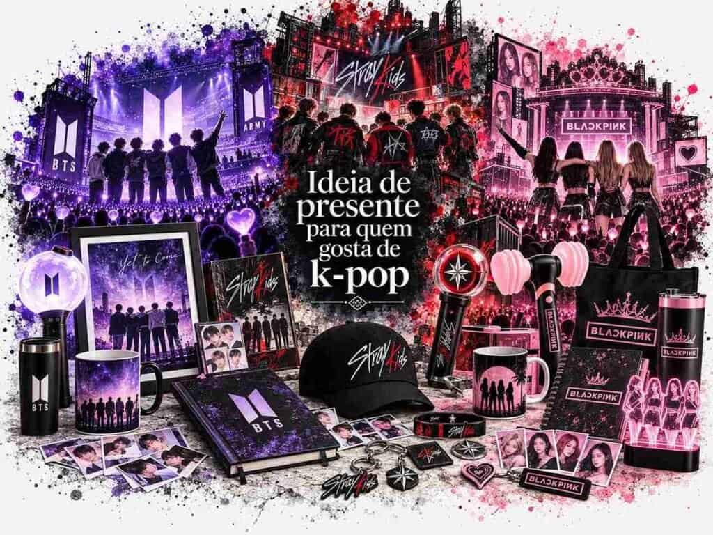 Presentes para Quem Gosta de K-pop: 84 Ideias de Álbuns, Lightsticks, Photocards e BT21 — Guia 2026