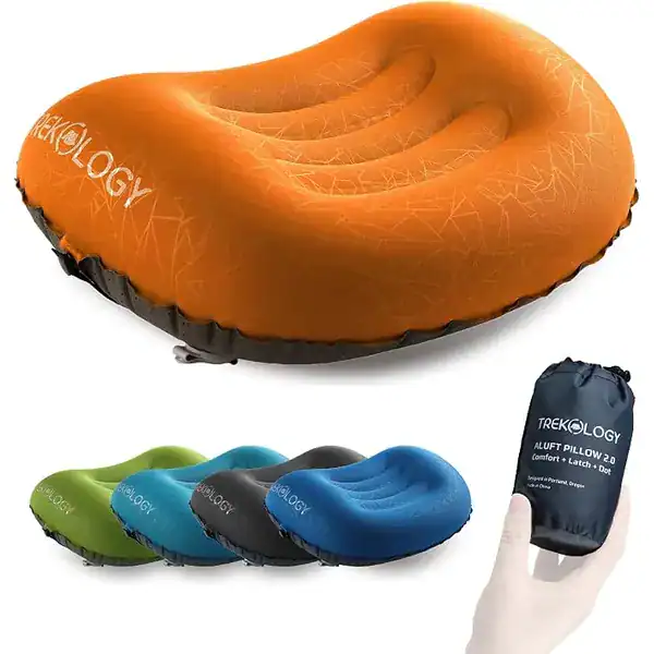 TREKOLOGY — travesseiro inflável ultraleve — presente para quem gosta de viajar